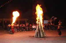 The evening of the fire